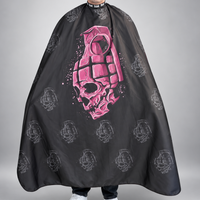 Capa de Corte Profesional Blessed Calavera Granada Morada (140 x 170 cm)