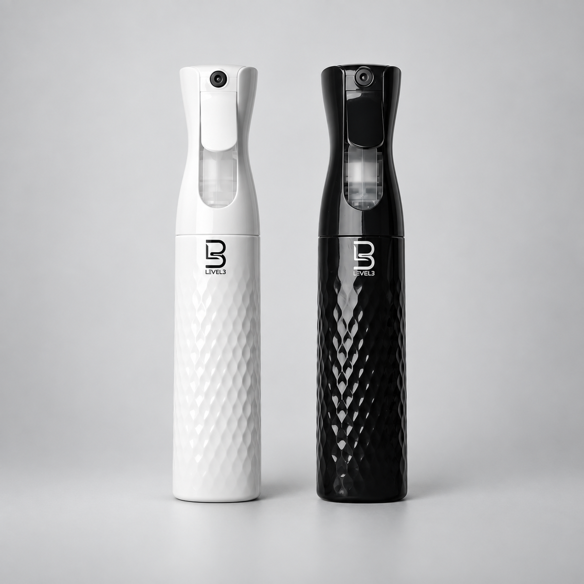 Botella Pulverizadora Biselada L3VEL3 Bruma Fina Continua (300 ml)