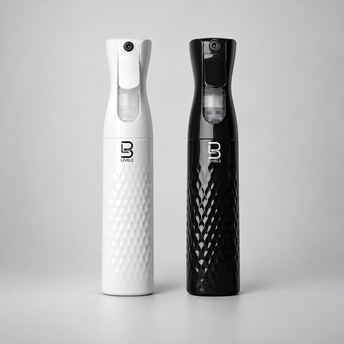 Botella Pulverizadora Biselada L3VEL3 Bruma Fina Continua (300 ml)