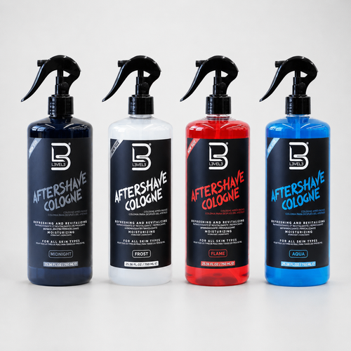 Gama de lociones aftershave en spray L3VEL3 Cologne 750 ml en cuatro aromas