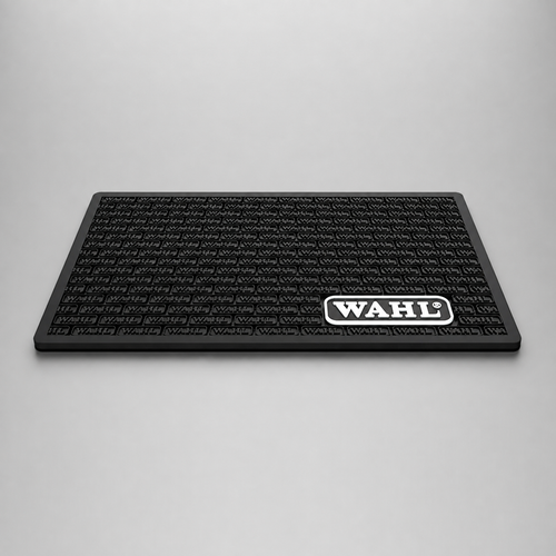 Alfombrilla antideslizante Wahl para herramientas de barbería 30 x 45 cm color negro