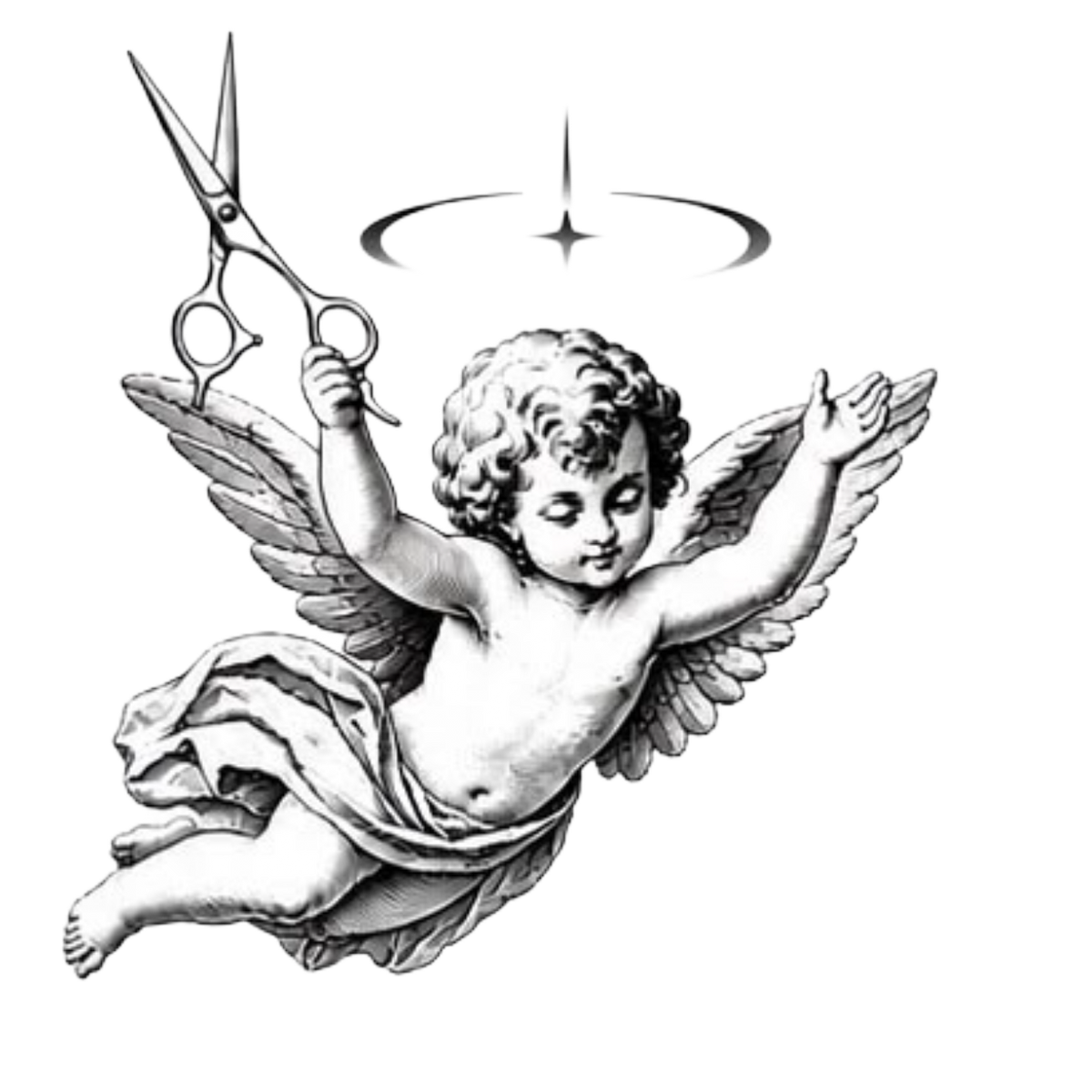 Logotipo ángel barbero
