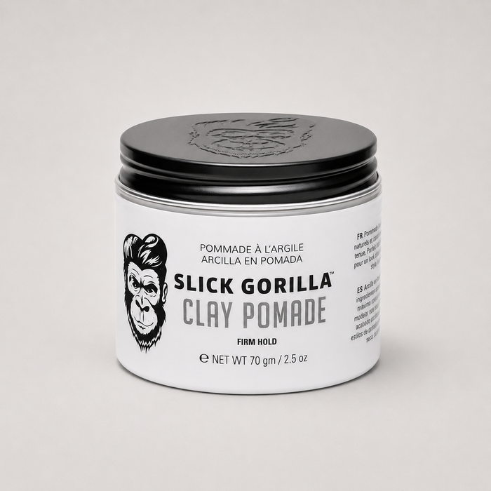 Tarro de cera de peinado Slick Gorilla Clay Pomade de 70 g con acabado mate