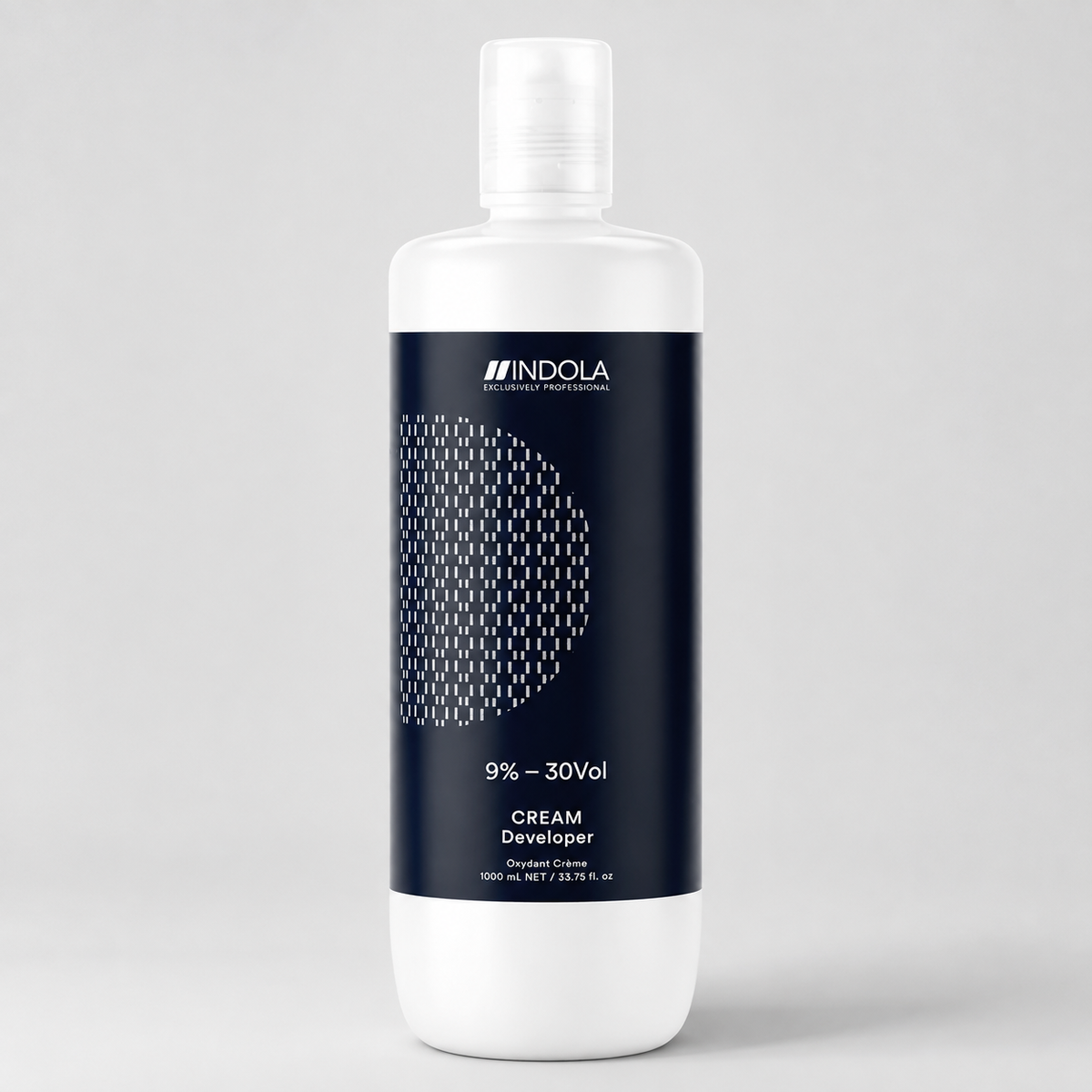 Botella de emulsión oxidante Indola 30 Volúmenes (9%) de 1000 ml para aclarado y decoloración