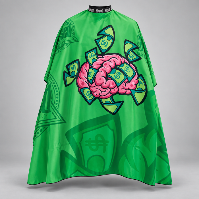 Capa de Corte Profesional Blessed Brain Cash Verde (140 x 170 cm)