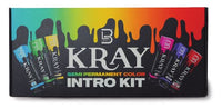 Caja del kit de iniciación de tintes semipermanentes de fantasía L3VEL3 Kray Color Intro Kit 100 ml