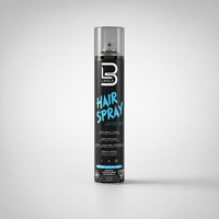 Bote de laca de fijación fuerte L3VEL3 Hair Spray color negro de 383 g