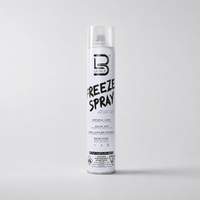 Bote de laca de secado rápido y fijación extrema L3VEL3 Freeze Spray color blanco de 383 g