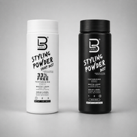 Botes de polvo voluminizador y texturizante L3VEL3 Styling Powder Dust blanco y negro de 30 g